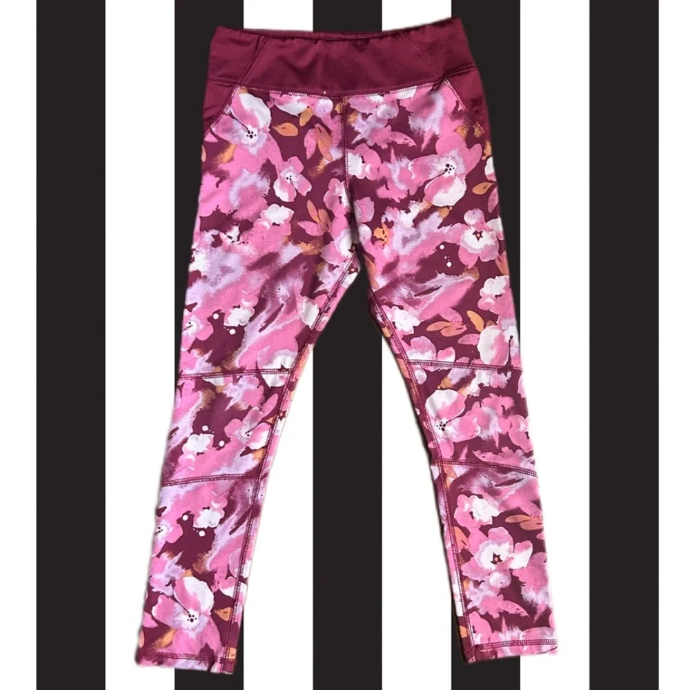 Oshkosh B'Gosh Floral Leggings Girls Size 10 Activewear Colorful